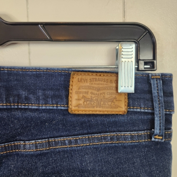 Levis 720 High Waist Rise Super Skinny Jeans Dark Stretchy Denim Womens Size 31 - Picture 5 of 8